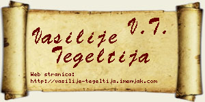 Vasilije Tegeltija vizit kartica